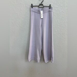The Drop Lavender Wide-Leg Knit Pants size small